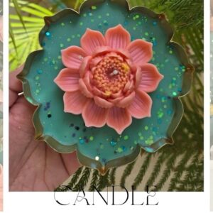 Home lotus urli candle